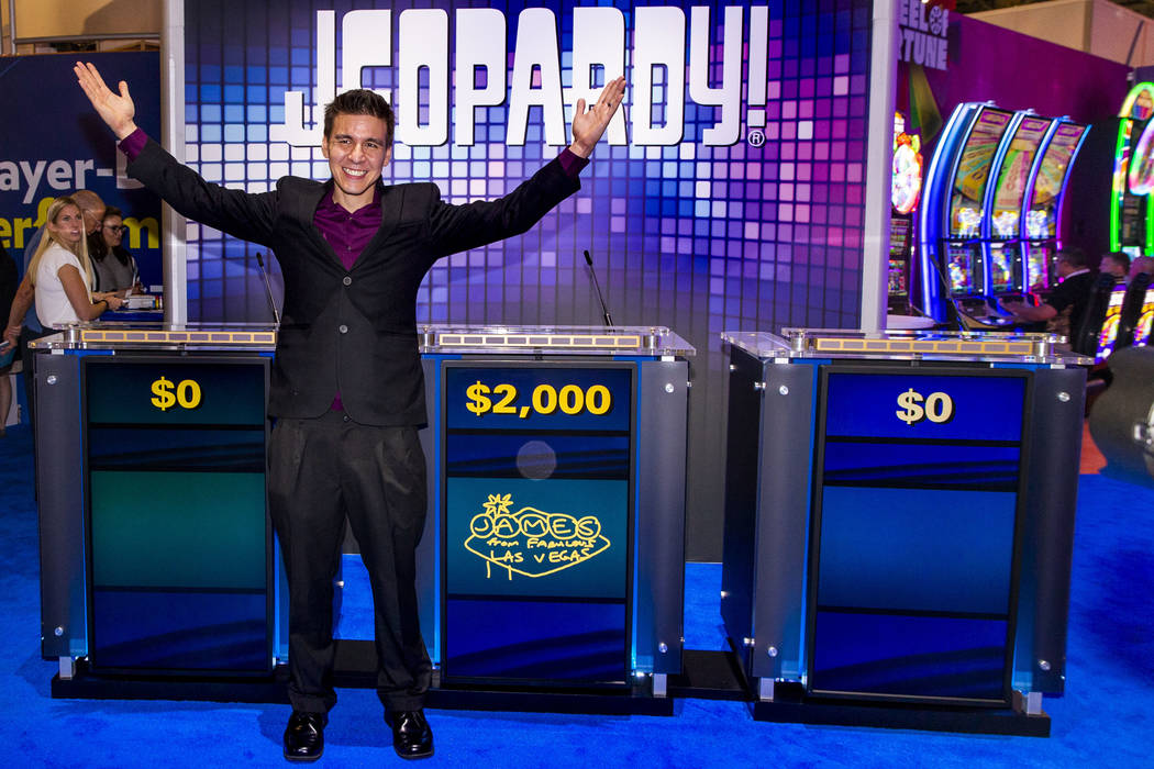 "Jeopardy!" champion James Holzhauer on hand to play a few rounds for fun with IGT ex ...