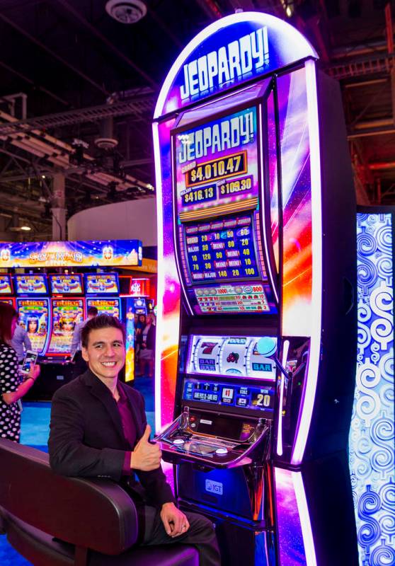 "Jeopardy!" champion James Holzhauer helps unveil the new "Jeopardy!" slot ...