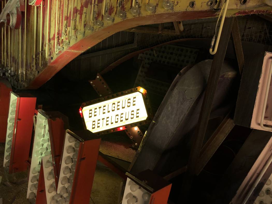 "Betelgeuse Sign" at “Lost Vegas: Tim Burton @ The Neon Museum presented by the Engelstad Fo ...