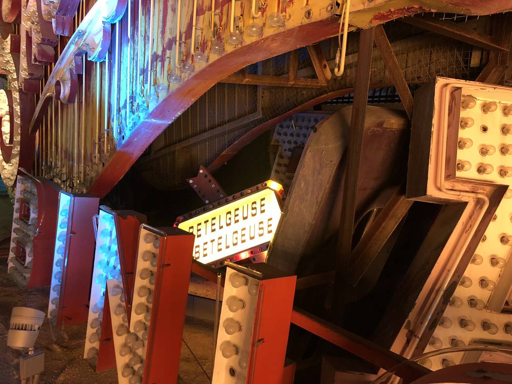 "Betelgeuse Sign" at “Lost Vegas: Tim Burton @ The Neon Museum presented by the Engelstad Fo ...