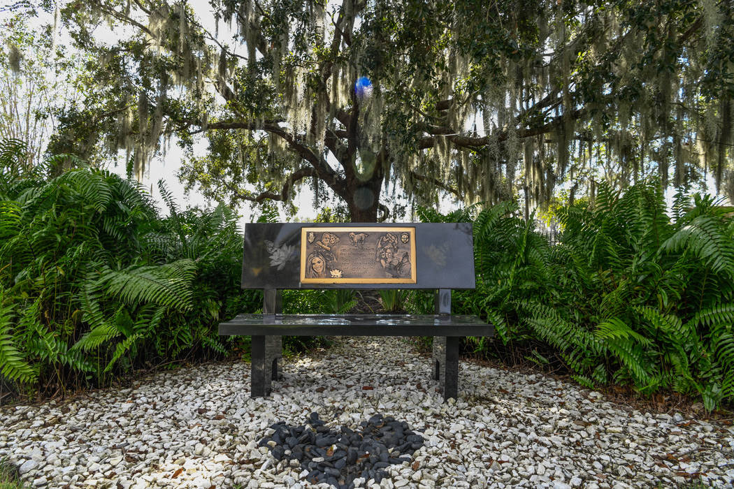 A memorial for Victoria at the Siegel family home in Windermere, Fla. on Oct. 17, 2019. The Sie ...