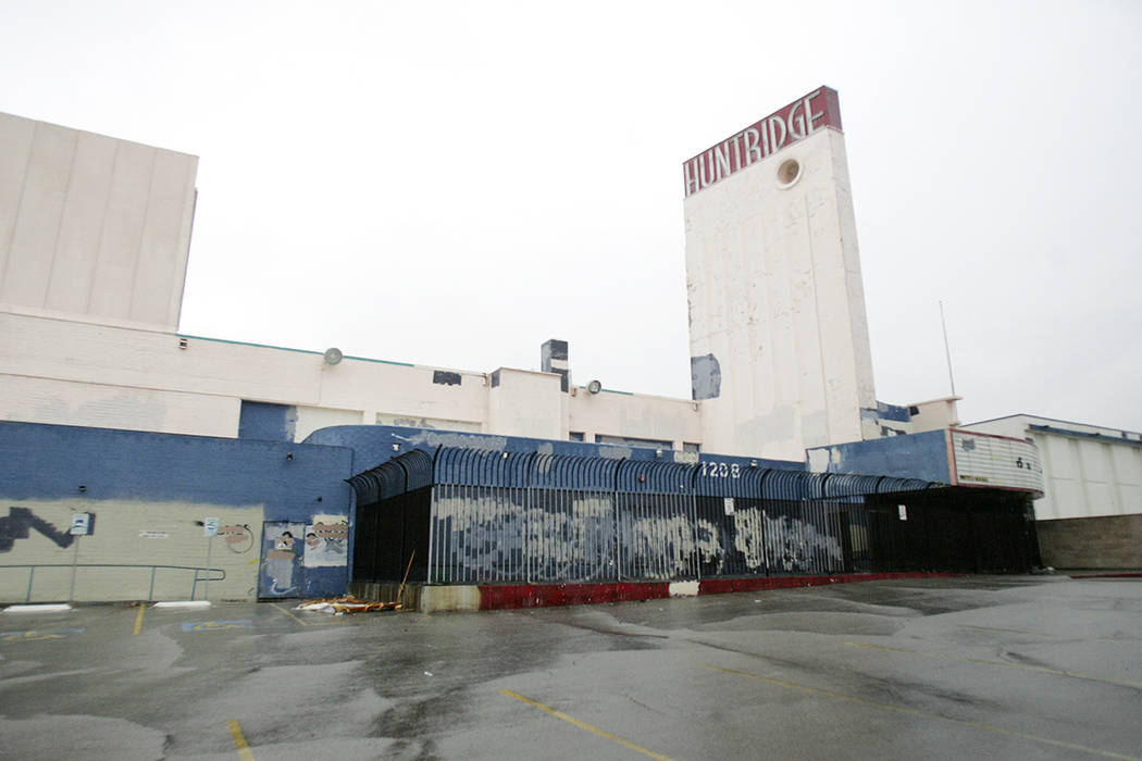 An exterior view of the Huntridge Theater located at 1208 E. Charleston Blvd. Wednesday Nov. 26 ...