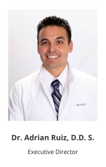 Las Vegas Dental Association executive director Adrian Ruiz, in a screenshot taken from the LVD ...