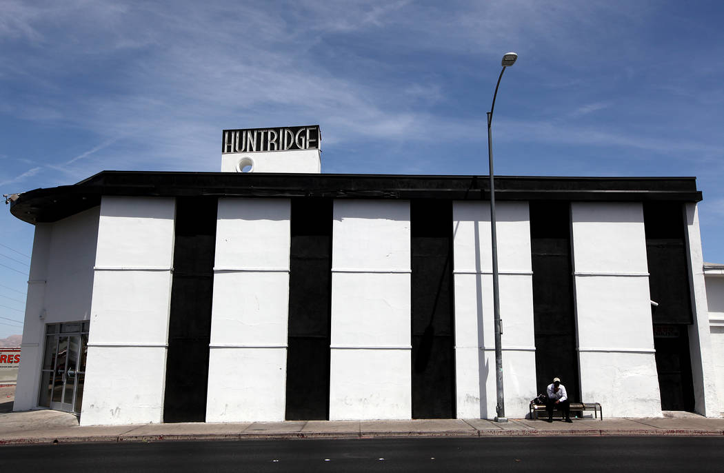 The Huntridge Theater in Las Vegas on Monday, May 19, 2014. The building and the sign were repa ...