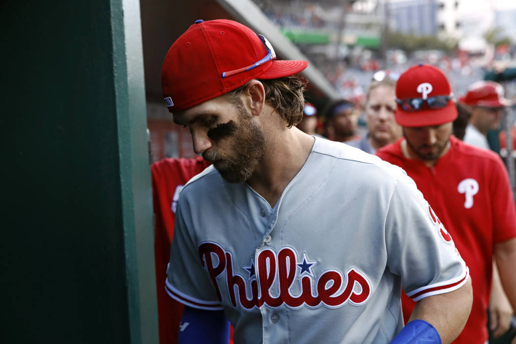 Philadelphia Phillies right fielder Bryce Harper. (AP Photo/Patrick Semansky)