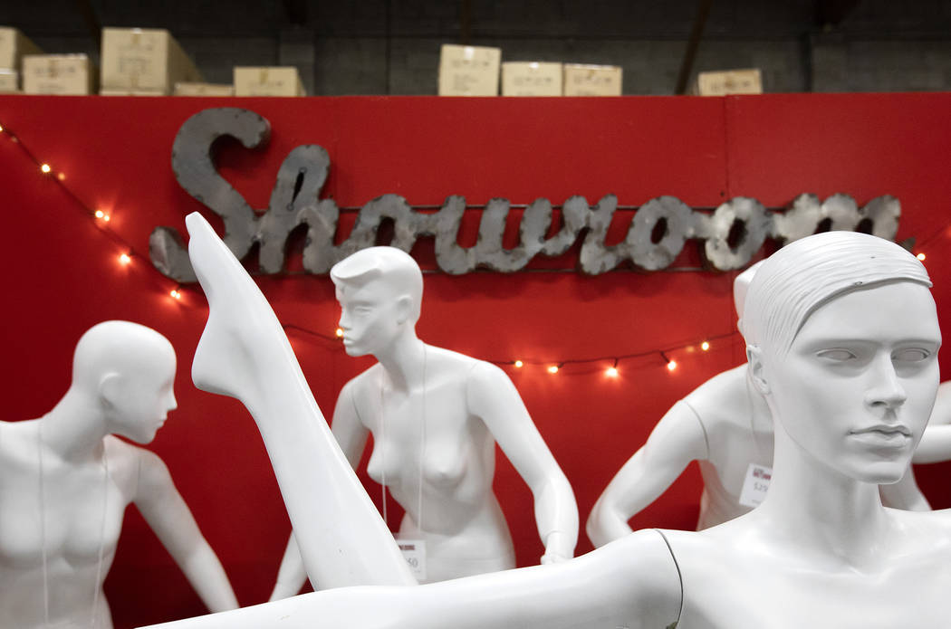 Mannequins are on display at the Las Vegas Mannequins showroom on Thursday, Oct. 17, 2019, in L ...