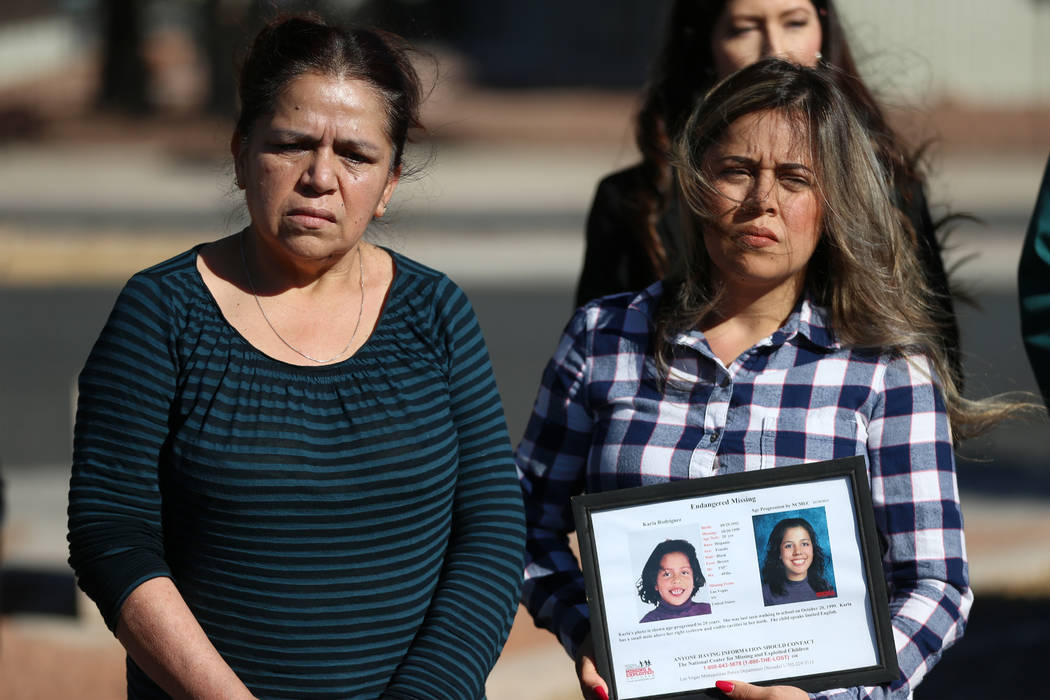 Elia Zepeda, left, and her daughter Rosy Rodriguez participate in a news conference regarding t ...