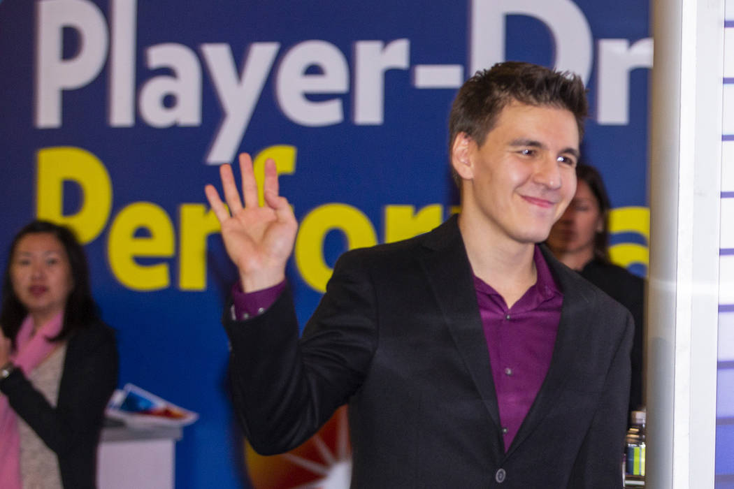 "Jeopardy!" champion James Holzhauer arrives to play a few rounds for fun with IGT ex ...