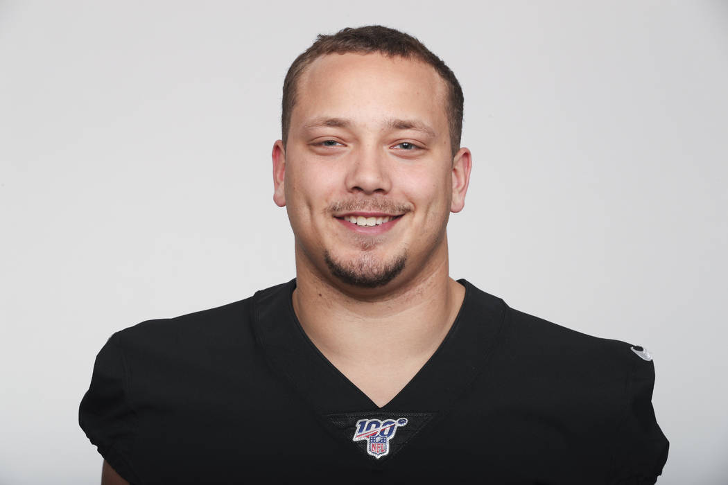 This is a 2019 photo of Alec Ingold of the Oakland Raiders NFL football team. This image reflec ...