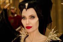 This image released by Disney shows Angelina Jolie as Maleficent in a scene from "Malefice ...