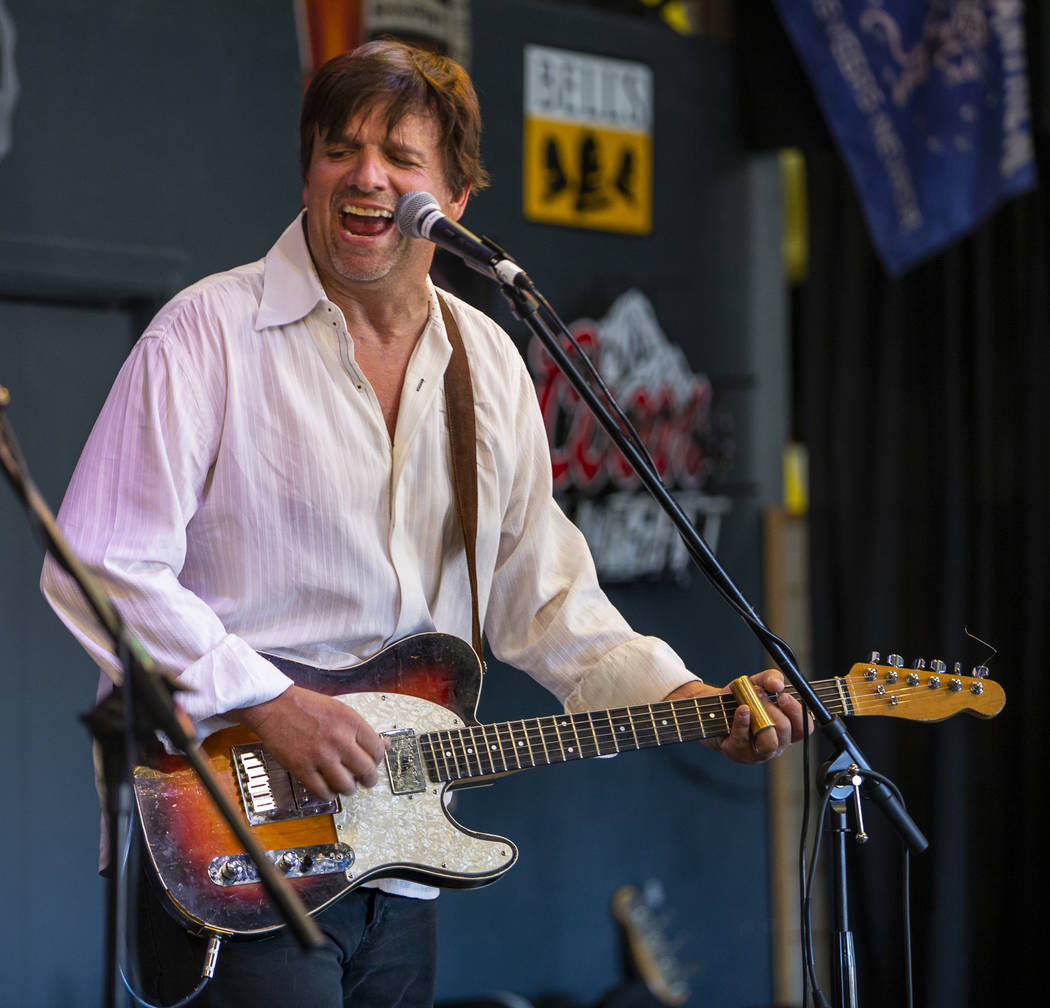 The Moanin' Blacksnakes lead singer Scott Rhiner performs with his band during the 2nd Annual F ...