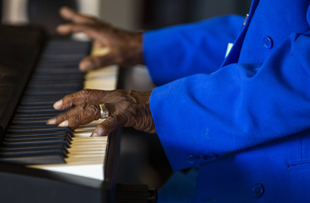 Legendary blues piano player and singer Leon Blue performs during the 2nd Annual Fall into the ...