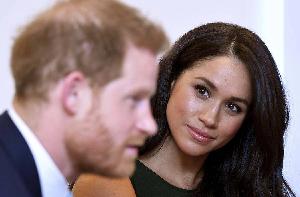 The Duke and Duchess of Sussex attend the annual WellChild Awards in London, Tuesday Oct. 15, 2 ...