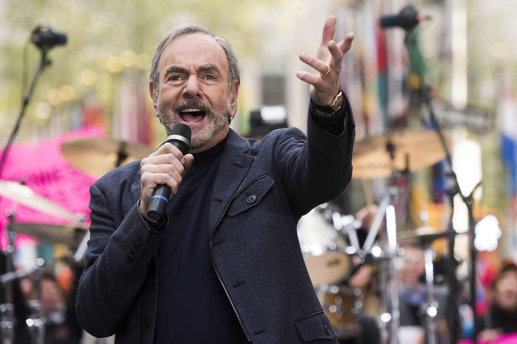 Neil Diamond performs on NBC's "Today" show in New York in 2014. (Photo by Charles Sykes/Invisi ...