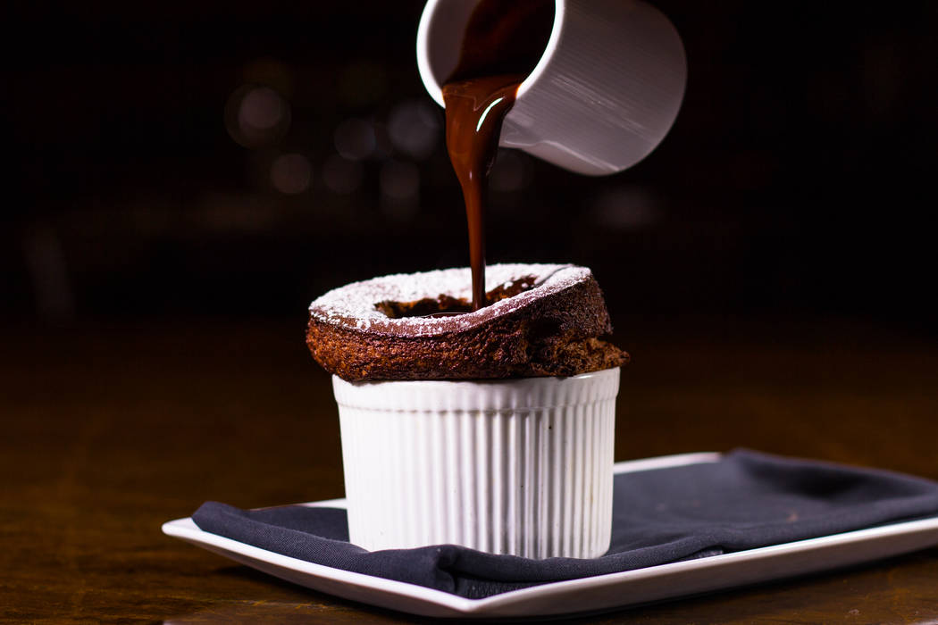 Anthony's Prime Steak & Seafood serves plenty of steaks, as well as this chocolate souffle. (M ...