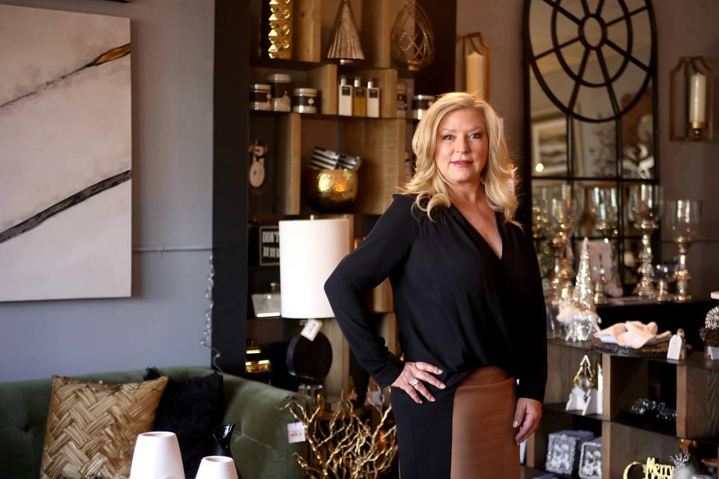 Debra Newell at her store Ambrosia Home in Las Vegas, Tuesday, Nov. 20, 2018. She is a successf ...