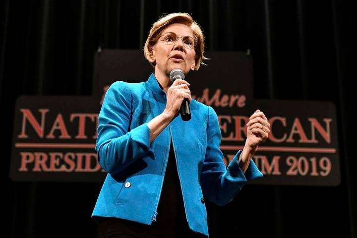 Elizabeth Warren, 2020 Democratic presidential hopeful (Tim Hynds/Sioux City Journal via AP)