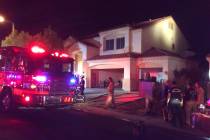One resident was displaced and damage was estimated at $100,000 in a two-story house fire about ...
