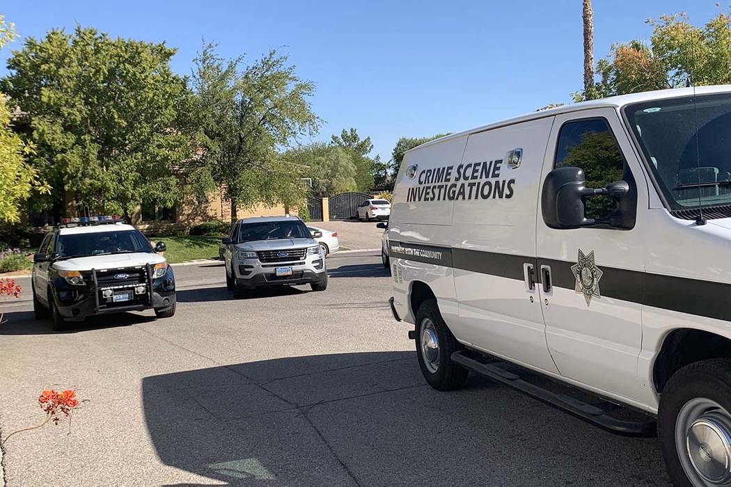Las Vegas police investigate after a woman and her 6-year-old son died after they were pulled f ...