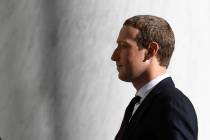 Facebook Chief Executive Officer Mark Zuckerberg arrives for a hearing before the House Financi ...