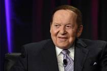 Las Vegas Sands Corp. Chairman and CEO Sheldon Adelson speaks at the Global Gaming Expo (G2E) 2 ...