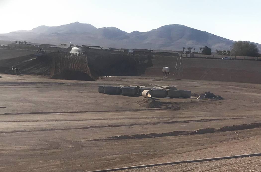 Pittman North Detention Basin, the 100th basin the Clark County Regional Flood Control District ...