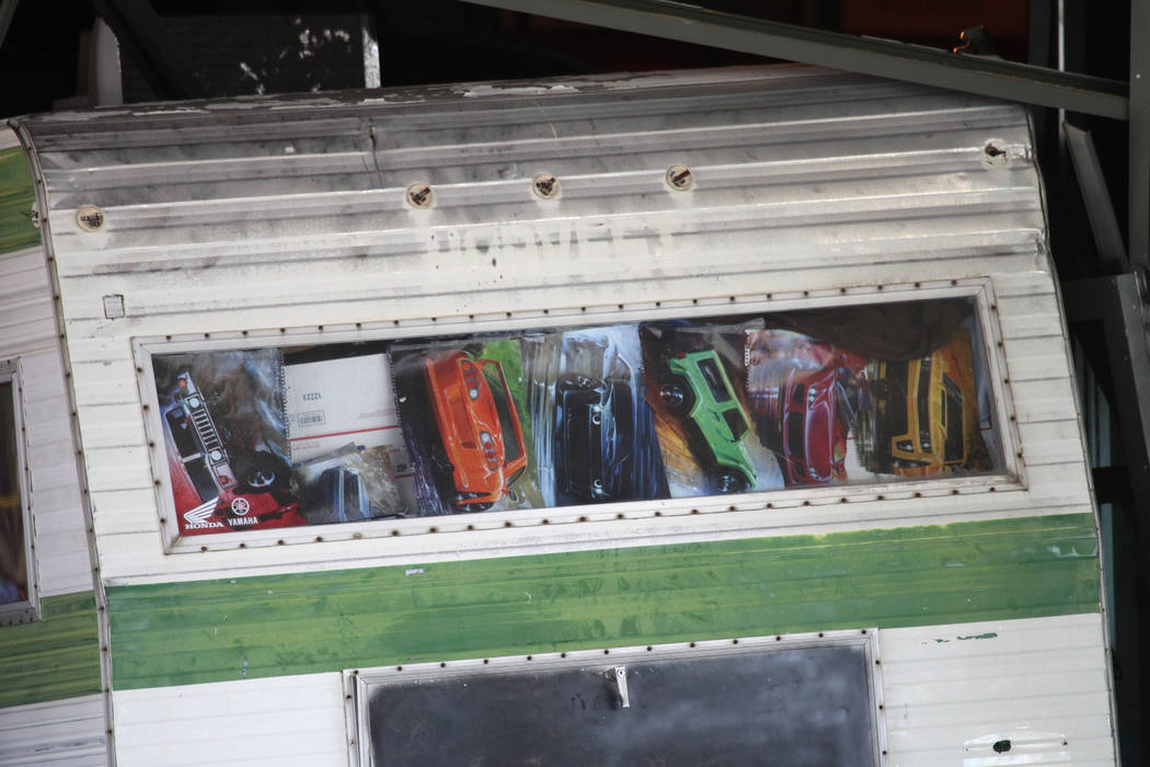 A 50-year-old woman who was kicked out of the Cannery crashed her Winnebago into the entrance o ...