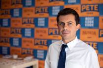 South Bend, Indiana Mayor Pete Buttigieg was campaigning for the 2020 presidential election in ...