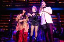 Ashanti, Lady Gaga and Brian Newman perform with Brian Newman at Newman's "After Dark" show at ...