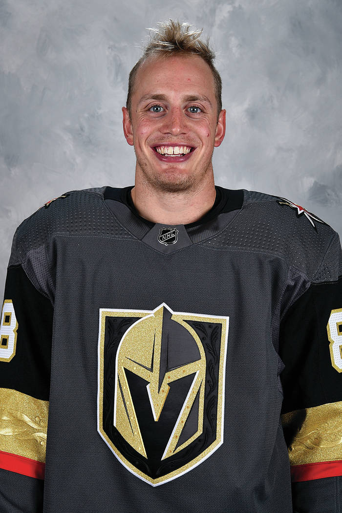 LAS VEGAS, NV - SEPTEMBER 14: Nate Schmidt of the Vegas Golden Knights poses for his official ...