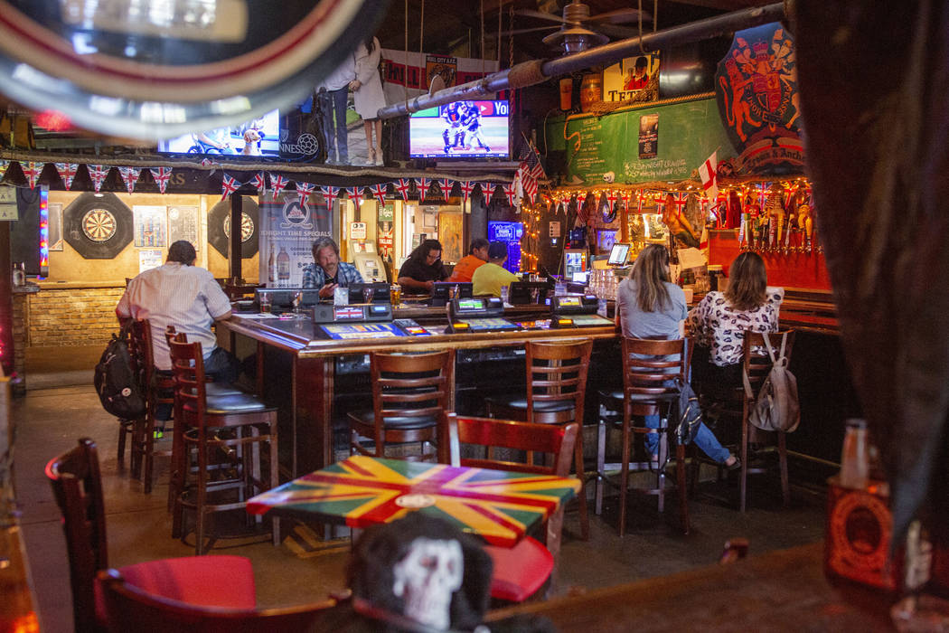 The allegedly "haunted" Crown & Anchor Pub in Las Vegas on Friday, Oct. 25, 2019. ...