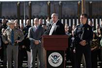 Customs and Border Protection Acting Commissioner Mark Morgan speaks during a press conference ...