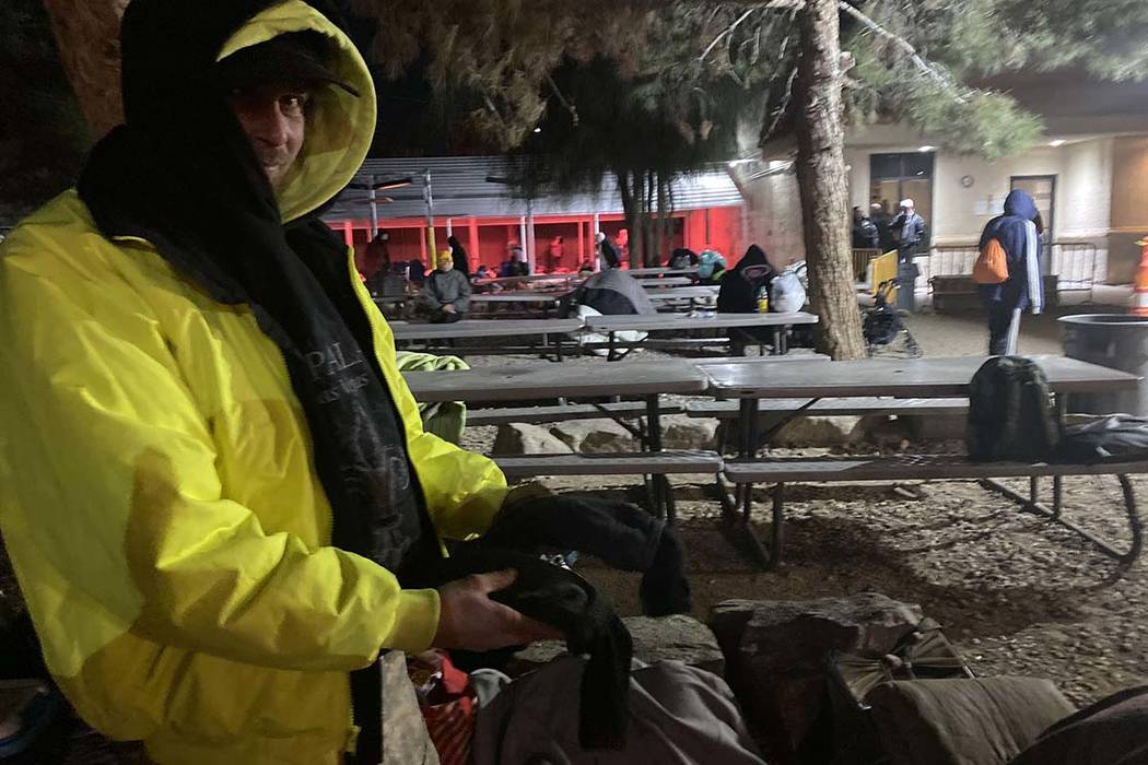 Courtyard resident Jason Borne, 34, of Fargo, N.D., said he did his best to stay warm Wednesday ...