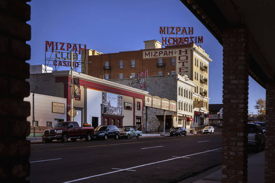 The Mizpah Hotel in Tonopah, Nevada, on Wednesday, Oct. 30, 2019. (L.E. Baskow/Las Vegas Review ...