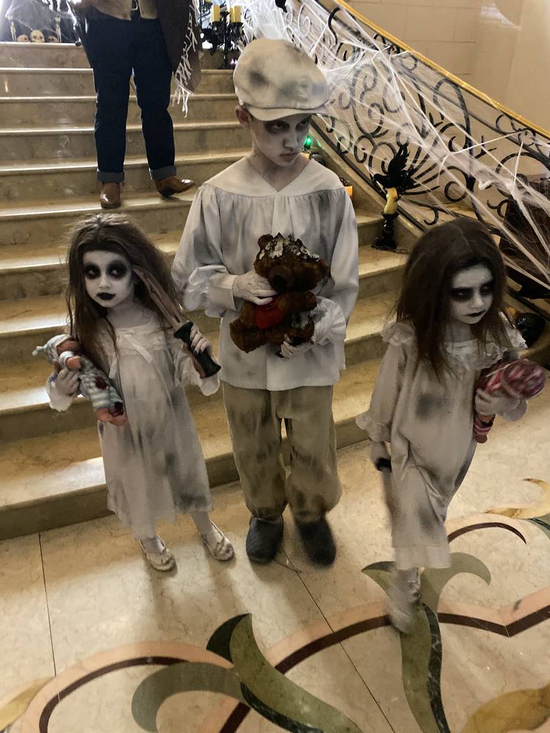 The scene at the Stirling Club at Turnberry Place's Halloween Party on Wednesday, Oct. 30, 2019 ...