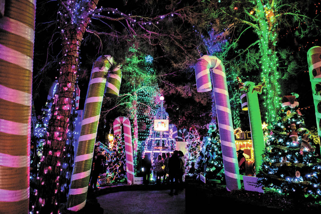 The Magical Forest at Opportunity Village in Las Vegas. (Elizabeth Page Brumley/Las Vegas Revie ...