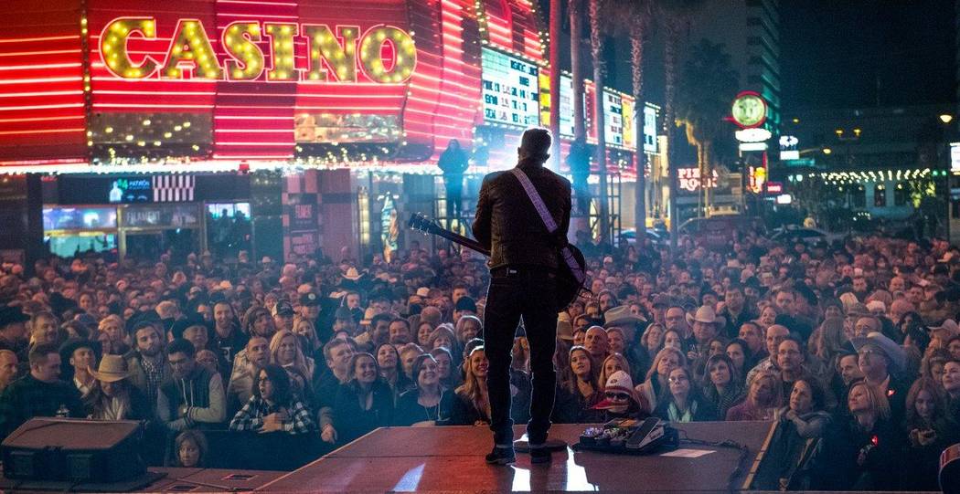 The 2016 Downtown Hoedown on Fremont Street on Wednesday, Nov. 30, 2016, in Downtown Las Vegas. ...