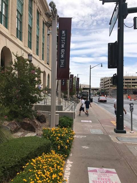 The entrance to The Mob Museum is at 300 Stewart Ave. (Herb Jaffe)