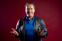 This Oct. 26, 2019 photo shows actor Arnold Schwarzenegger posing for a portrait to promote the ...
