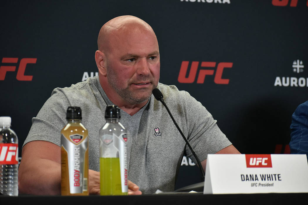 UFC President Dana White. (Review-Journal file photo)