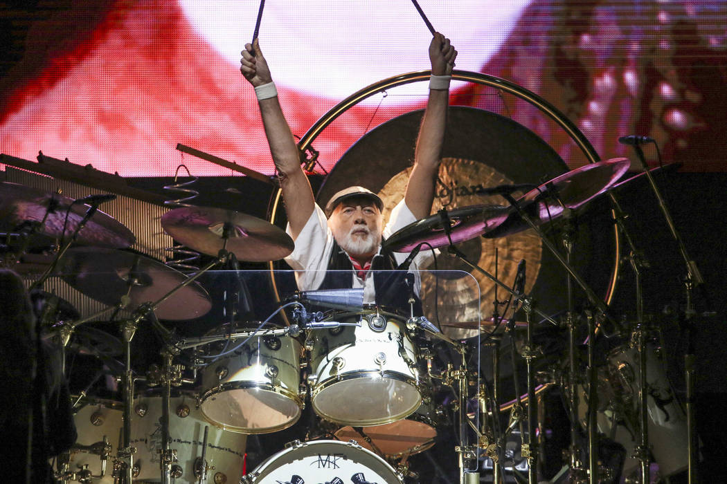 Mick Fleetwood with Fleetwood Mac performs at State Farm Arena on Sunday, March 3, 2019, in Atl ...