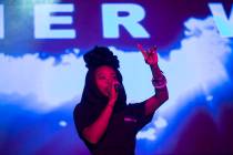 Summer Walker performs on the Roll the Dice stage during the Day N Vegas music festival on Frid ...