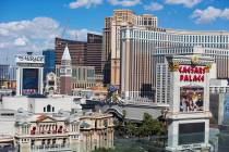 This Oct. 4, 2018, file photo shows casino hotels on the Strip in Las Vegas. Richard Brian Las ...