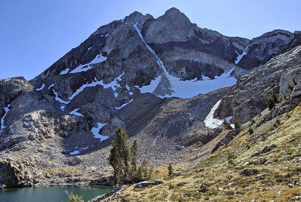 Red Slate Mountain in California's eastern Sierra Nevada is seen outside of Mammoth Lakes, Cali ...