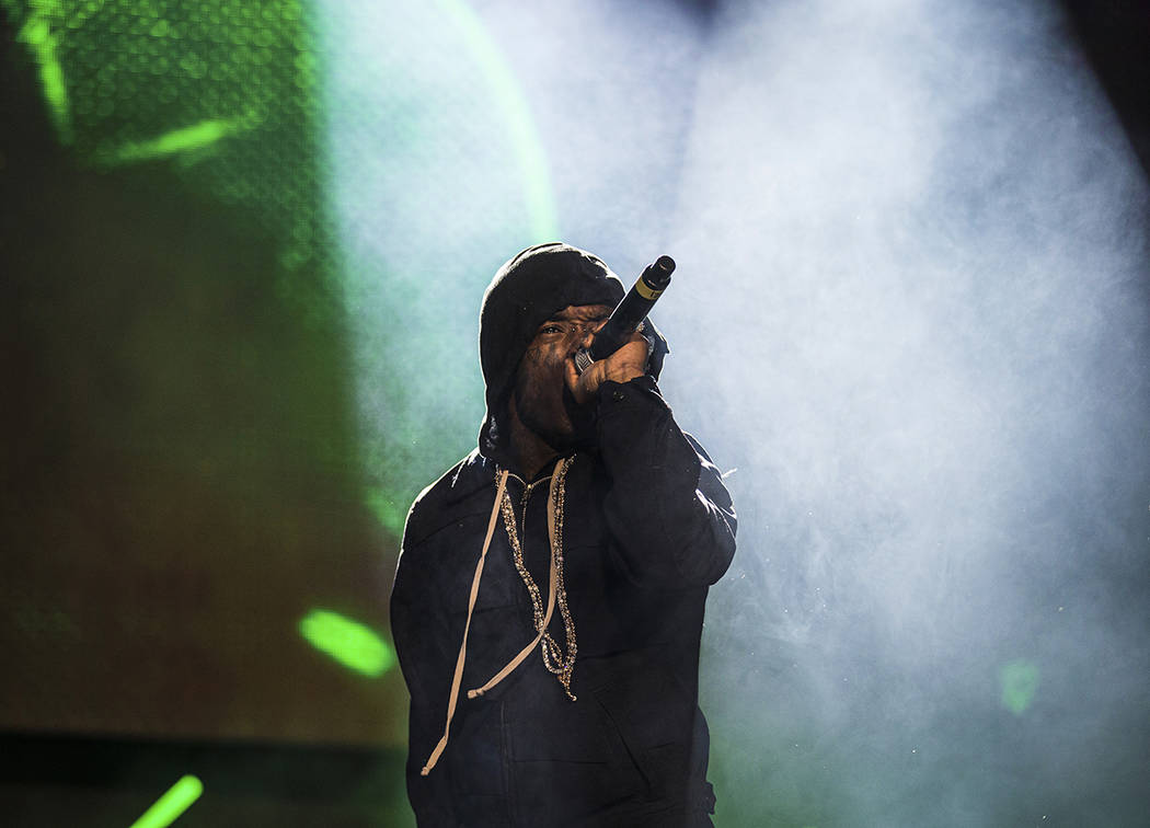 Lil Uzi Vert performs on the Roll the Dice stage during the Day N Vegas music festival on Frida ...