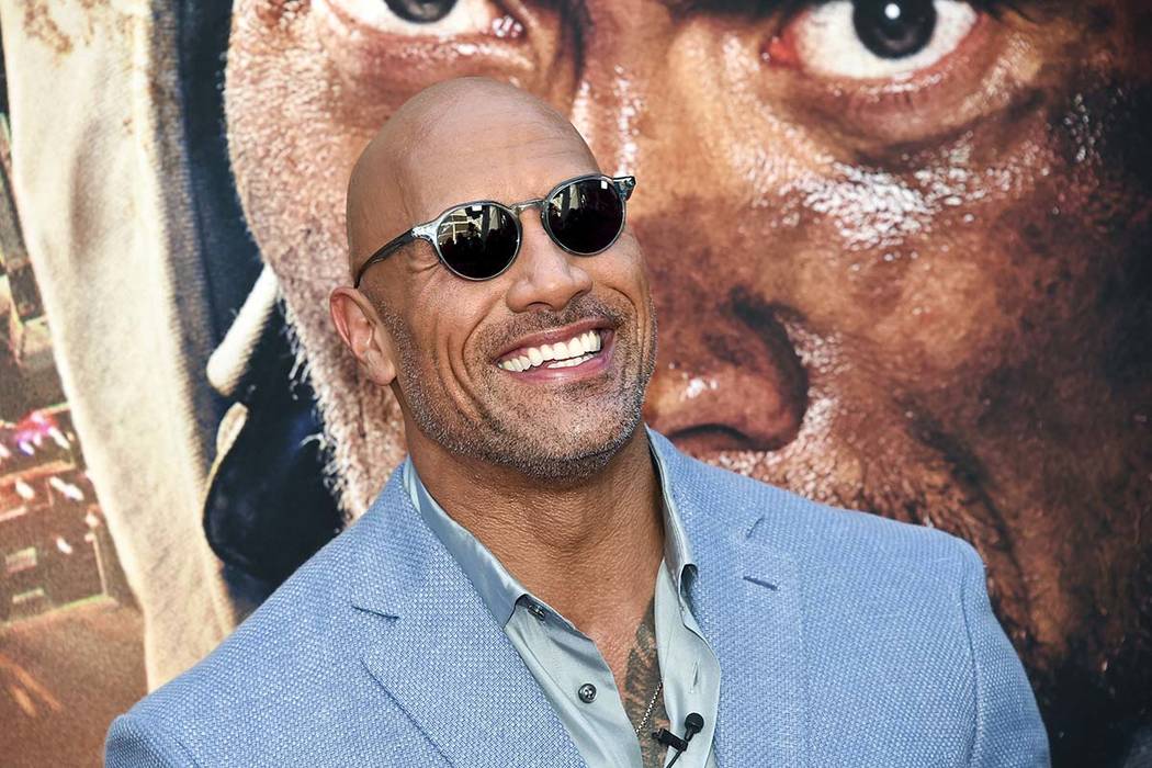 In this July 10, 2018, file photo, actor Dwayne Johnson attends the "Skyscraper" premiere in Ne ...
