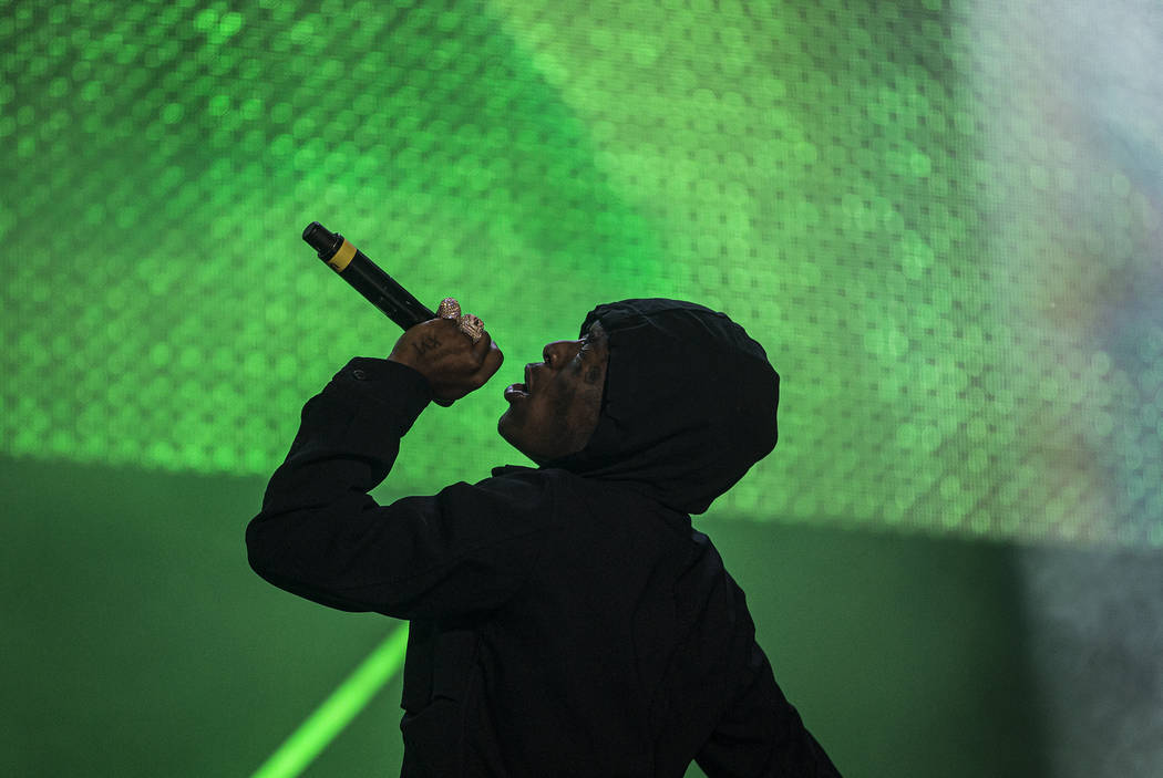 Lil Uzi Vert performs on the Roll the Dice stage during the Day N Vegas music festival on Frida ...