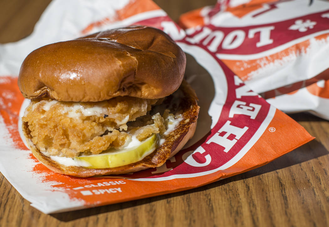 The Popeyes chicken sandwich is back in stock after selling out months ago in Las Vegas, Sunday ...
