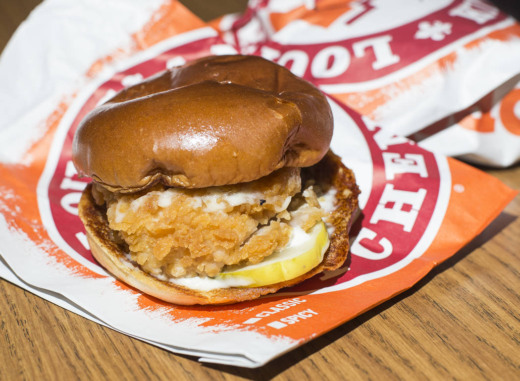 The Popeyes chicken sandwich is back in stock after selling out months ago in Las Vegas, Sunday ...