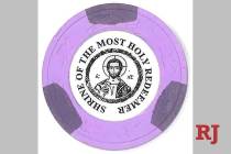 The Shrine of the Most Holy Redeemer near the south end of the Las Vegas Strip sold commemorati ...